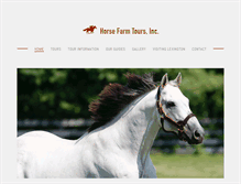 Tablet Screenshot of horsefarmtours.com